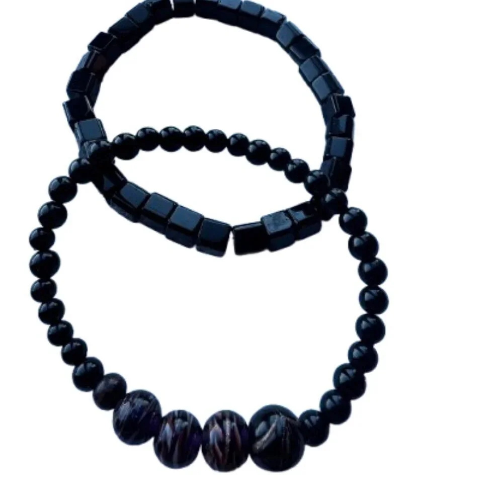 Set of two men's bracelets, 8